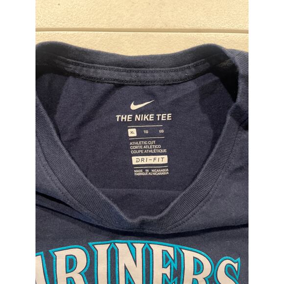 Nike Seattle Mariners Dri-Fit Shirt Mens XL Blue t shirt MLB unisex Playoffs - Picture 5 of 9